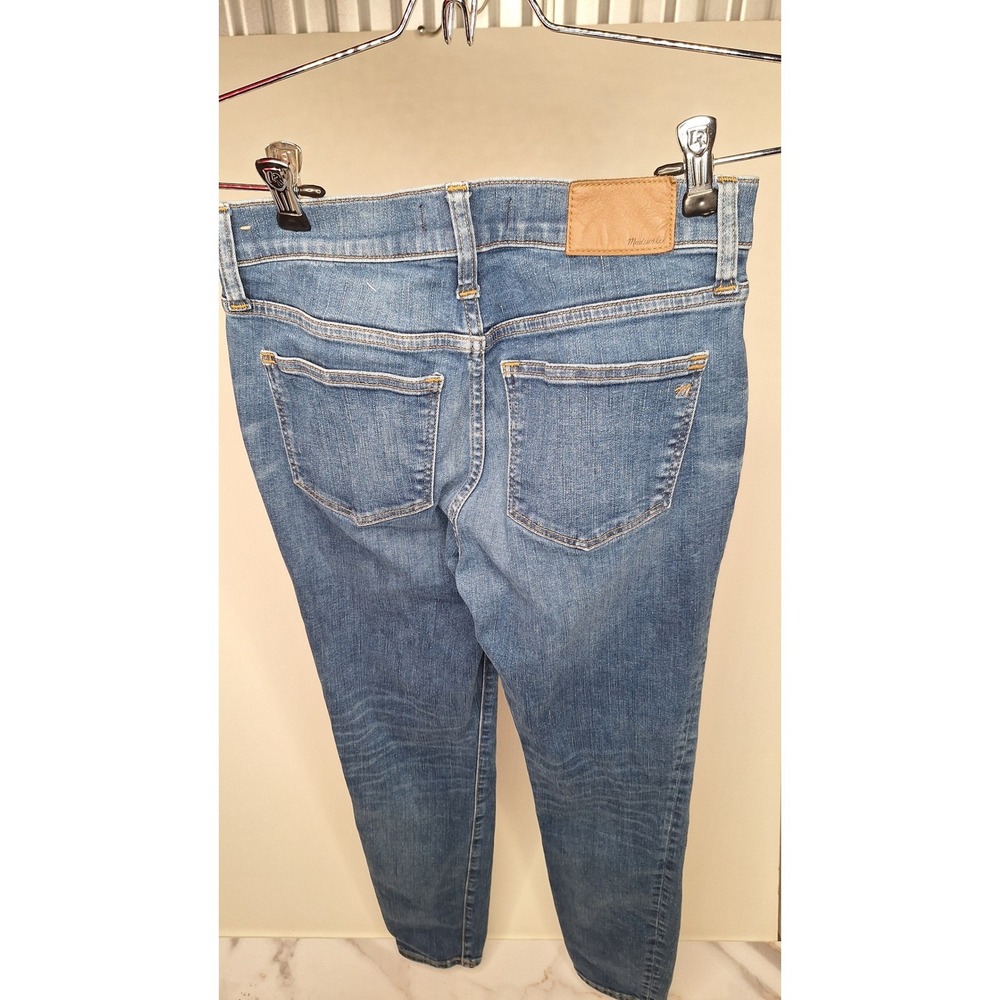 Madewell 8 Inch Skinny Jeans Medium Wash Denim Womens Size 25 - Picture 4 of 9